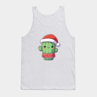 Cute Christmas Cactus Tank Top